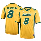 North Dakota State Bison 8 Bruce Anderson Gold College Football Jersey Dzhi,baseball caps,new era cap wholesale,wholesale hats